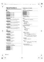 Предварительный просмотр 20 страницы Panasonic JX700H series Operating Instructions Manual