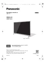 Предварительный просмотр 1 страницы Panasonic JX800G Series Operating Instructions Manual