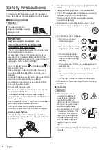 Предварительный просмотр 4 страницы Panasonic JXW704 Operating Instructions Manual