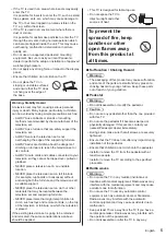 Предварительный просмотр 5 страницы Panasonic JXW704 Operating Instructions Manual