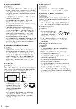 Предварительный просмотр 6 страницы Panasonic JXW704 Operating Instructions Manual