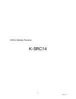 Предварительный просмотр 1 страницы Panasonic K-SRC14 Manual