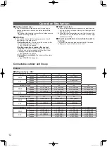 Preview for 12 page of Panasonic K3 Operating Instructions Manual