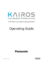 Panasonic KAIROS Operating Manual предпросмотр