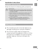 Preview for 11 page of Panasonic KH-AX95XB Operating And Installation Instructions