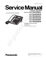 Panasonic KT-TS2388RUB Service Manual предпросмотр