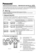 Предварительный просмотр 1 страницы Panasonic KT2 Communication Instruction Manual