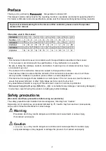 Preview for 2 page of Panasonic KT2 Instruction Manual