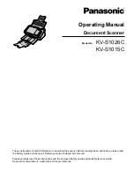 Panasonic KV-S1026C Operating Manual preview