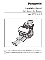 Panasonic KV-S1045C Installation Manual preview