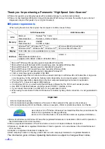 Preview for 2 page of Panasonic KV-S3065 Operating Instructions Manual