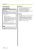 Preview for 8 page of Panasonic KV-S5046H Operating Manual