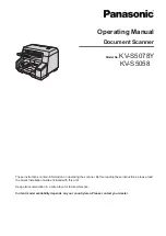 Panasonic KV-S5058 Operating Manual preview