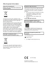 Предварительный просмотр 4 страницы Panasonic KV-S7075C Safety Manual