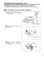 Предварительный просмотр 5 страницы Panasonic KV-SS010 Operating Instructions Manual