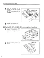 Предварительный просмотр 8 страницы Panasonic KV-SS010 Operating Instructions Manual