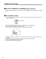 Предварительный просмотр 12 страницы Panasonic KV-SS010 Operating Instructions Manual