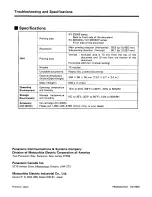 Предварительный просмотр 16 страницы Panasonic KV-SS010 Operating Instructions Manual