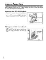 Preview for 12 page of Panasonic KV-SS25 Operation Manual