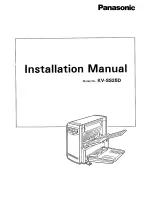 Panasonic KV-SS25D Installation Manual preview