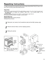 Preview for 15 page of Panasonic KV-SS25D Operation Manual