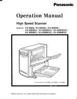 Panasonic KV-SS55EX Operation Manual preview