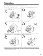 Preview for 5 page of Panasonic KV-SS855 Operation Manual