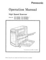 Panasonic KV-SV50 Operation Manual preview