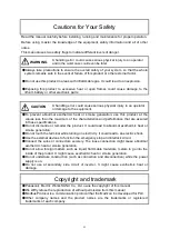 Preview for 3 page of Panasonic KW1M-H User Manual