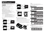 Panasonic KW2M Installation Instructions preview