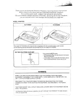 Предварительный просмотр 2 страницы Panasonic KX-2450NZ Operating Instructions Manual