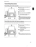 Предварительный просмотр 27 страницы Panasonic KX-2750NZ Operating Instructions Manual