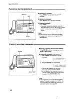 Предварительный просмотр 36 страницы Panasonic KX-2750NZ Operating Instructions Manual