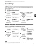 Предварительный просмотр 47 страницы Panasonic KX-2750NZ Operating Instructions Manual