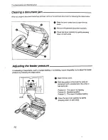 Предварительный просмотр 72 страницы Panasonic KX-2750NZ Operating Instructions Manual