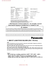 Предварительный просмотр 2 страницы Panasonic KX-A142EXM Service Manual