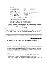 Предварительный просмотр 2 страницы Panasonic KX-A143EXC Service Manual