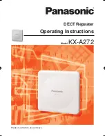 Preview for 1 page of Panasonic KX-A272 Operating Instructions Manual
