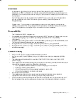 Preview for 3 page of Panasonic KX-A272 Operating Instructions Manual