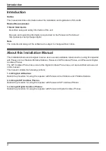 Preview for 2 page of Panasonic KX-A406 Installation Manual
