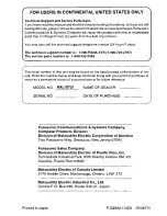 Preview for 40 page of Panasonic KX-D721 Operating Instructions Manual