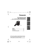 Preview for 1 page of Panasonic KX-DT 333 Series Quick Reference Manual