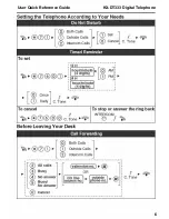 Preview for 6 page of Panasonic KX-DT 333 Series User Quick Reference Manual