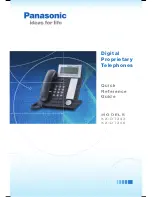 Preview for 1 page of Panasonic KX-DT 343 Series Quick Reference Manual