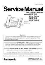 Panasonic KX-DT543-B Service Manual предпросмотр