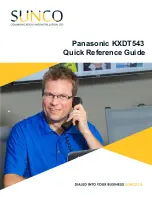 Panasonic KX-DT543 Quick Reference Manual preview