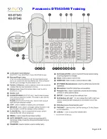 Preview for 1 page of Panasonic KX-DT543 Training Manual