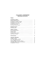 Предварительный просмотр 4 страницы Panasonic KX-E3000 Operator'S Instruction Manual