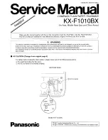 Preview for 1 page of Panasonic KX-F1010BX Service Manual