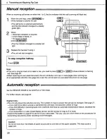 Preview for 26 page of Panasonic KX-F1200 Operating Instructions Manual